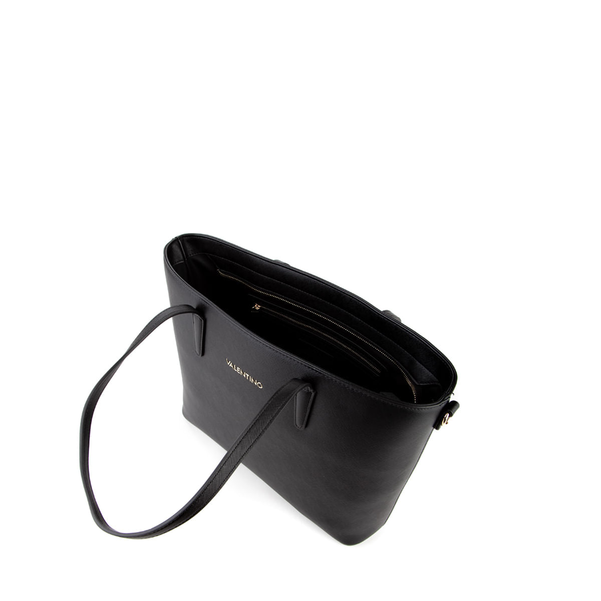 Sac Bandoulière VALENTINO Zero Re En Cuir 22cm Noir - 2 Bandoulières Incluses