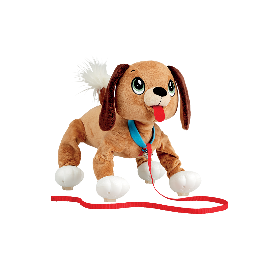 Stuffed Peppy Pups Toufou Le Chien Les Toufous Peluche Interactive