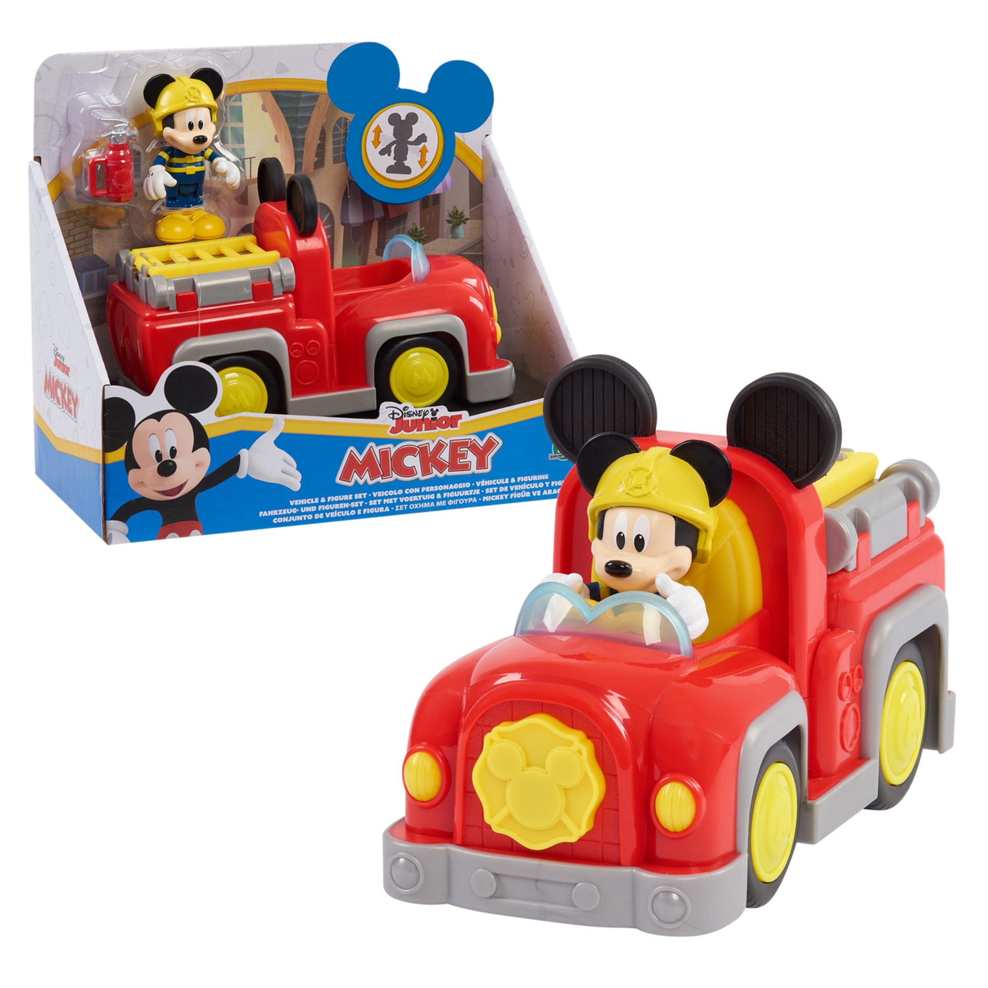 Minnie - vehicule et figurine 7,5 cm articulee - voiture
