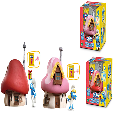 Les Schtroumpfs, Maison et Figurine 5,5 cm, Grand Schtroumpf, 3+, PUF382 Les Schtroumpfs, Maison et Figurine 5,5 cm, Grand Schtroumpf, 3+, PUF382