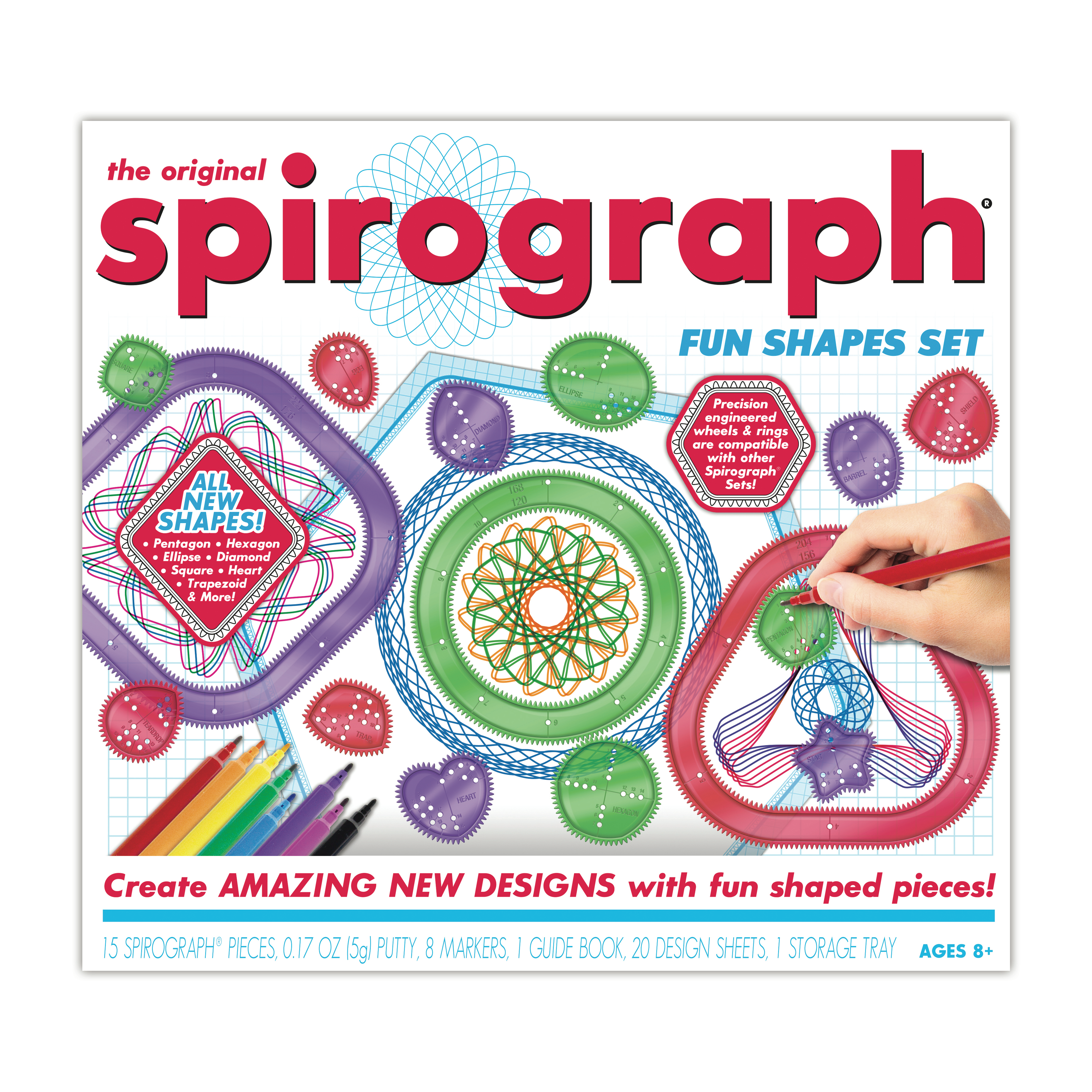 Spirograph Original - Spirographe Enfant 8 Ans, Mandala Designer, Kit  Mandala Enfant, Kit Mandala Adulte, Kit Dessin Enfant