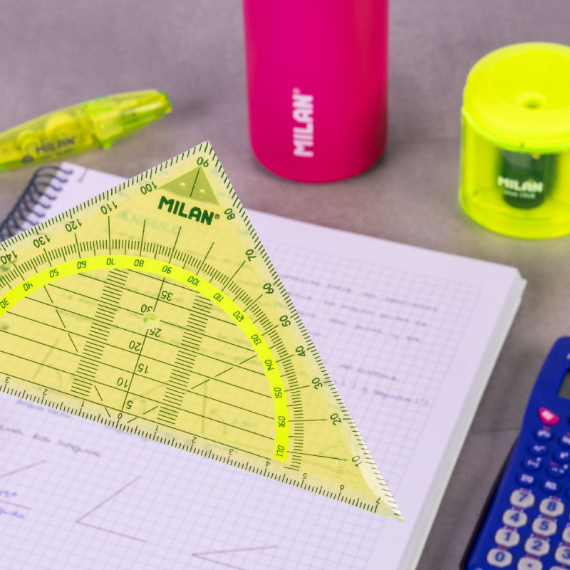Lot De 12 Équerres Triangles Transparents - 15,5 Cm - Géométrie, École, Dessin
