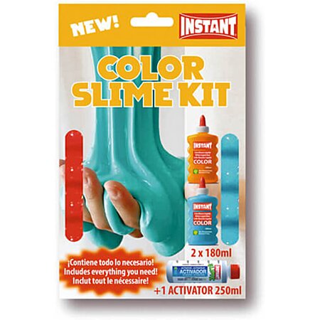 Mini kit pour fabriquer son Slime Colle Blanche Couleur - INSTANT