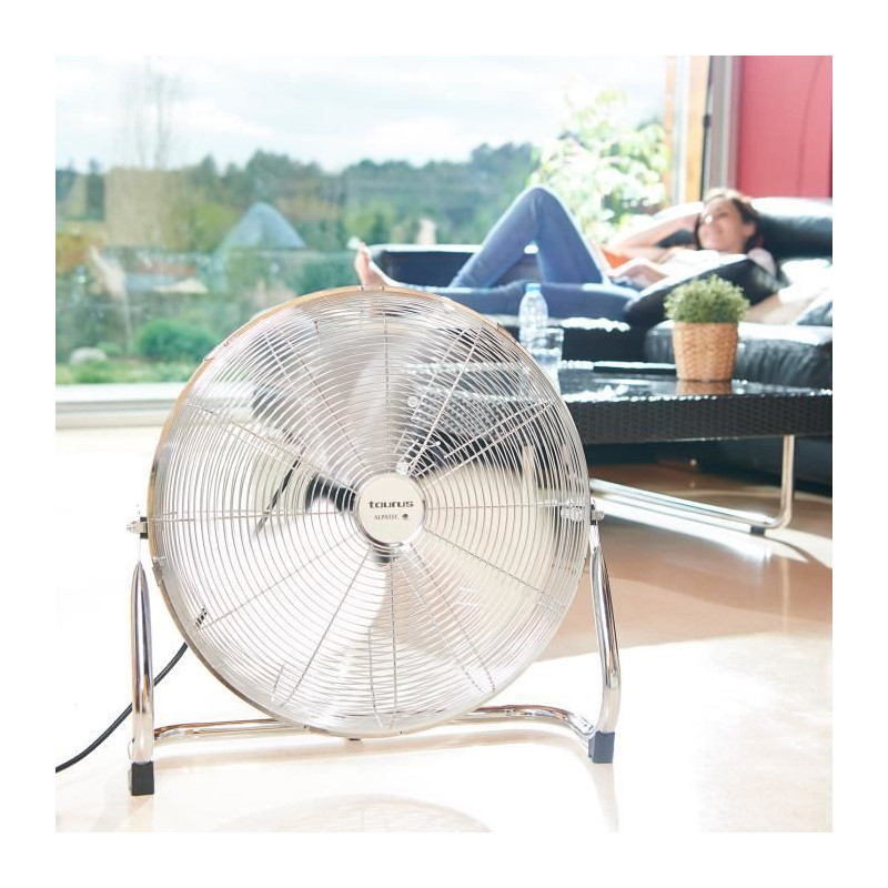 Brasseur d'air 50cm 120w chrome  - Sirocco18 - taurus