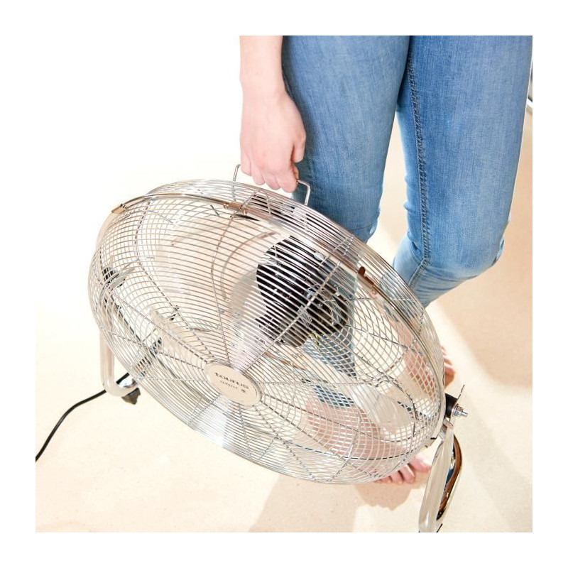 Brasseur d'air 50cm 120w chrome  - Sirocco18 - taurus