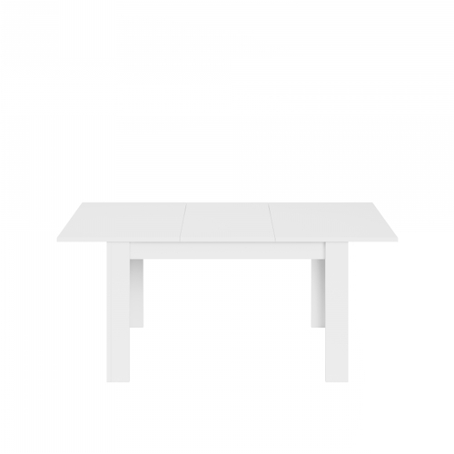 Table à manger extensible L140/190 cm - Blanc brillant