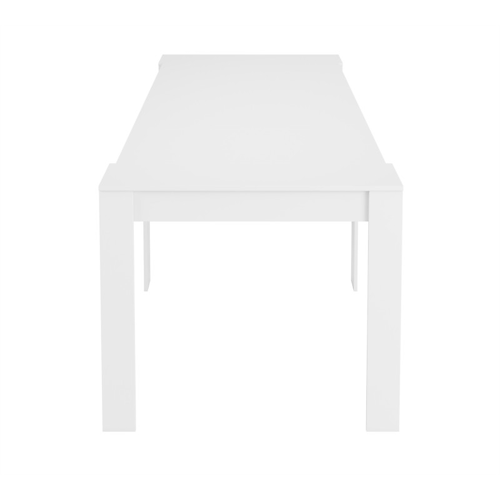 Table à manger extensible L51/237 x P90 x H78 cm, blanc UNITED