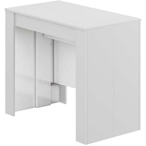 Table à manger extensible L51/237 x P90 x H78 cm, blanc UNITED