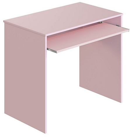 Bureau avec tablette extractible rose L90 x P54 x H79 cm ELSA