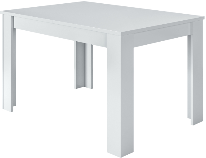 Table à manger extensible L140/190 x P90 x H78 cm, blanc LEA