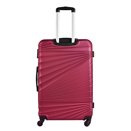 Set de valises rigides 3 pcs. Valise cabine 56 cm, valise moyenne 66 cm et  trousse de toilette 23 cm - Conforama