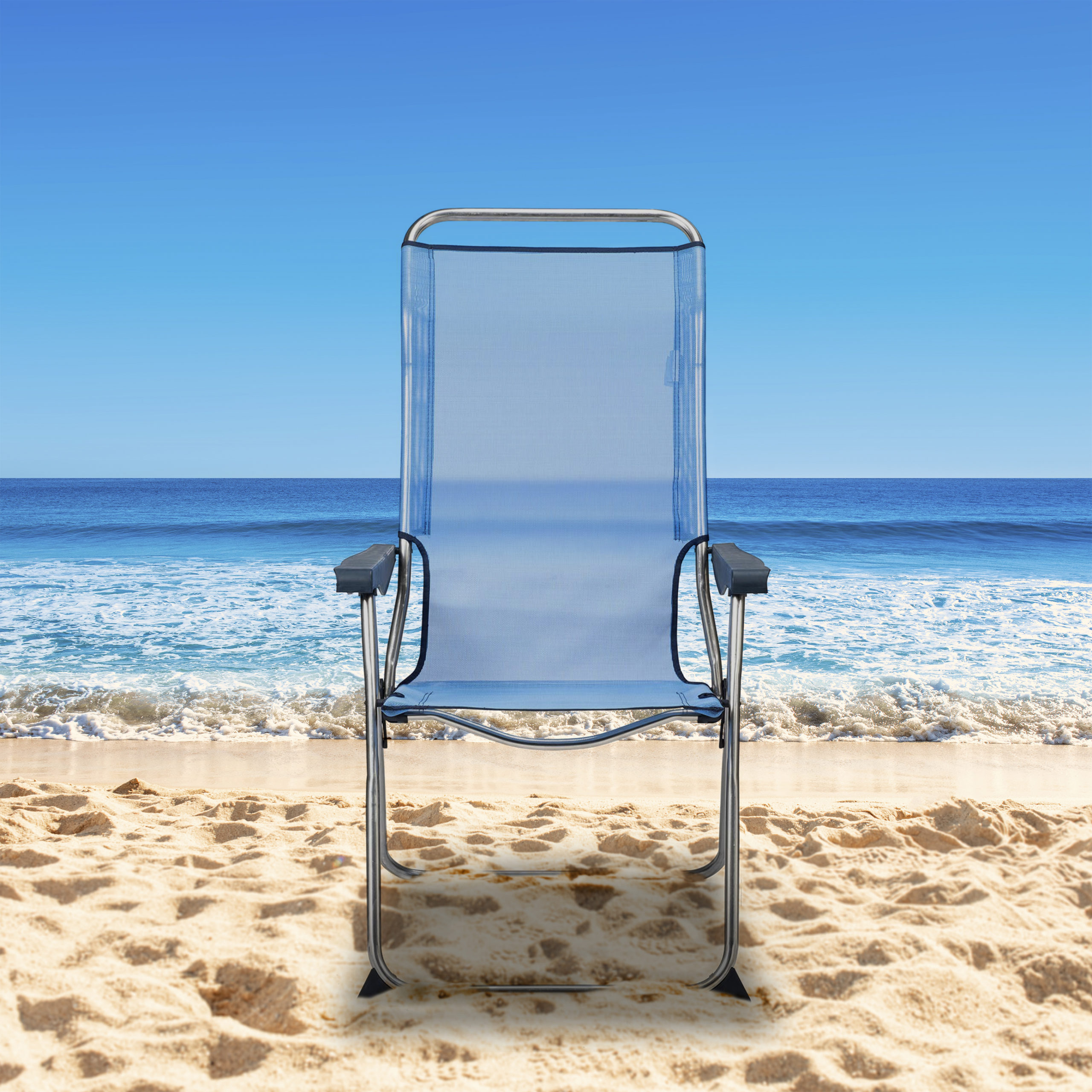 Chaise de Plage Pliante Solenny Positions Dossier Ergonomique