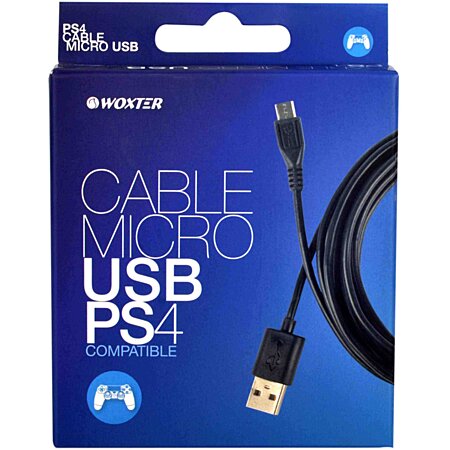 Cable Smiley Micro USB pour Manette Playstation 4 PS4 LED Lumière Chargeur  USB Smartphone Connecteur (ORANGE) - Shot Case