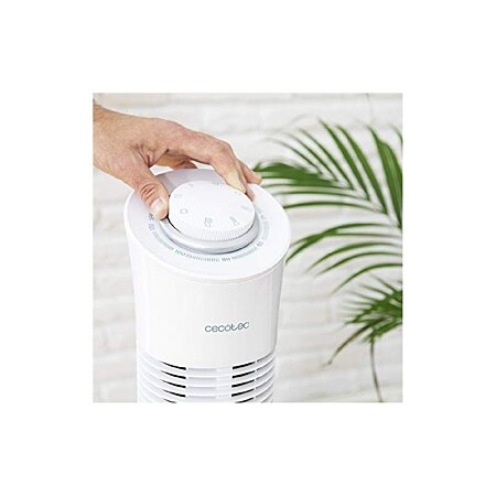 Woozoo®, Ventilateur colonne silencieux, puissant & portable, Portée 10m -  Blanc