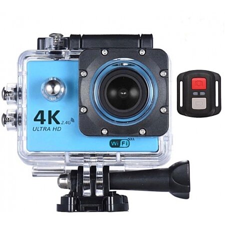 Caméra sport 4K Ultra HD Wi-Fi et écran couleur 2.0 LTPS (LCD) Avec  télécommande Bleu au meilleur prix