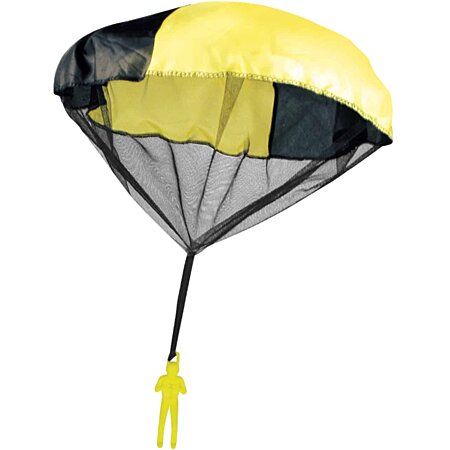 Zuzer 12PCS Parachute Jouet Main Lancer Parachute Jouet Set,Parachutes pour  Vol Libre,Jouet de Parachute pour Enfants Lanceur Parachute Parachutistes