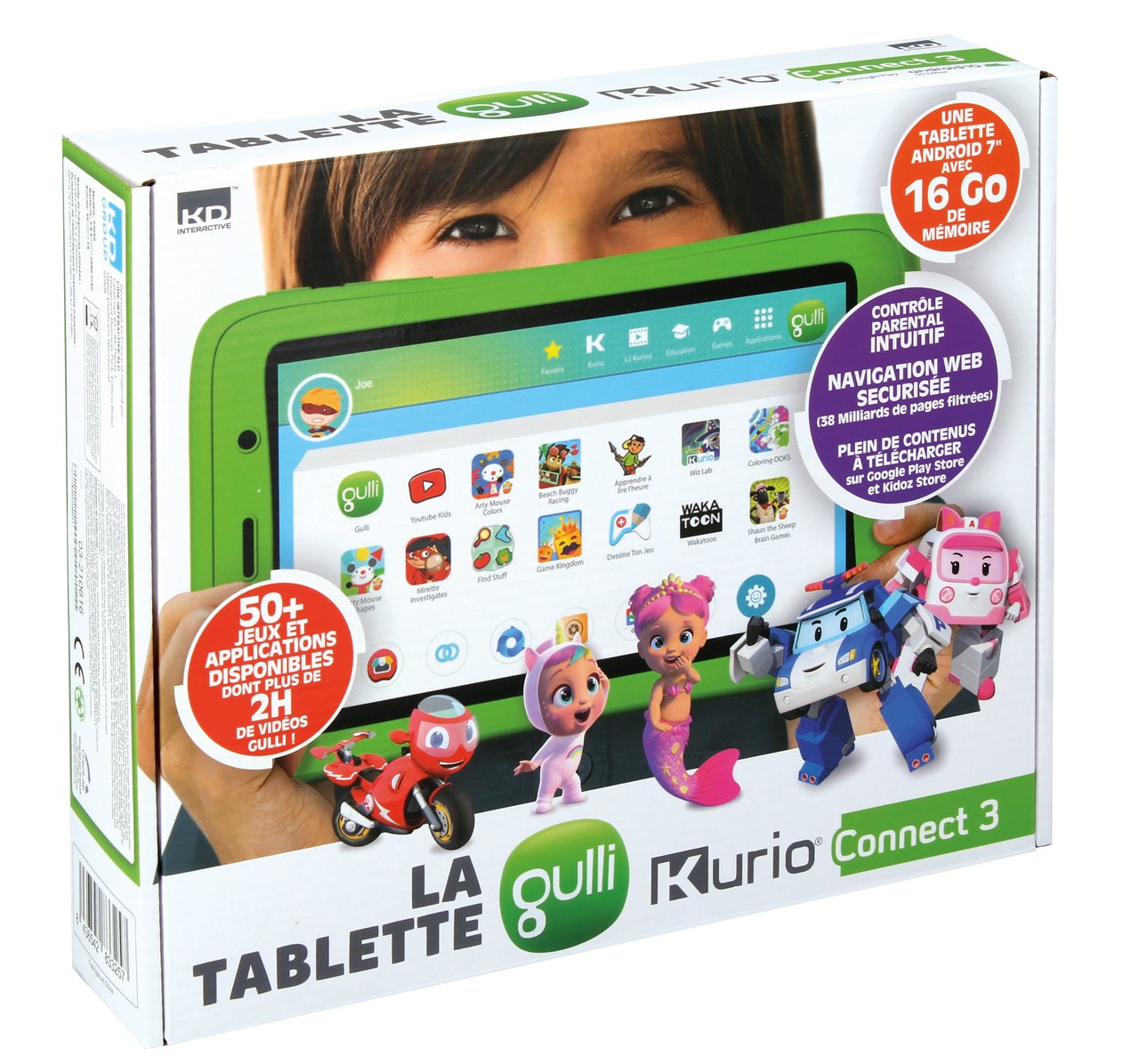 Tablette Gulli Kurio Connect 3 - 7 16 Go - Gulli au meilleur prix