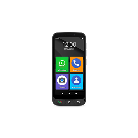 SPC ZEUS 4G + Coque - Smartphone pour seniors 4G, Mode Facile avec