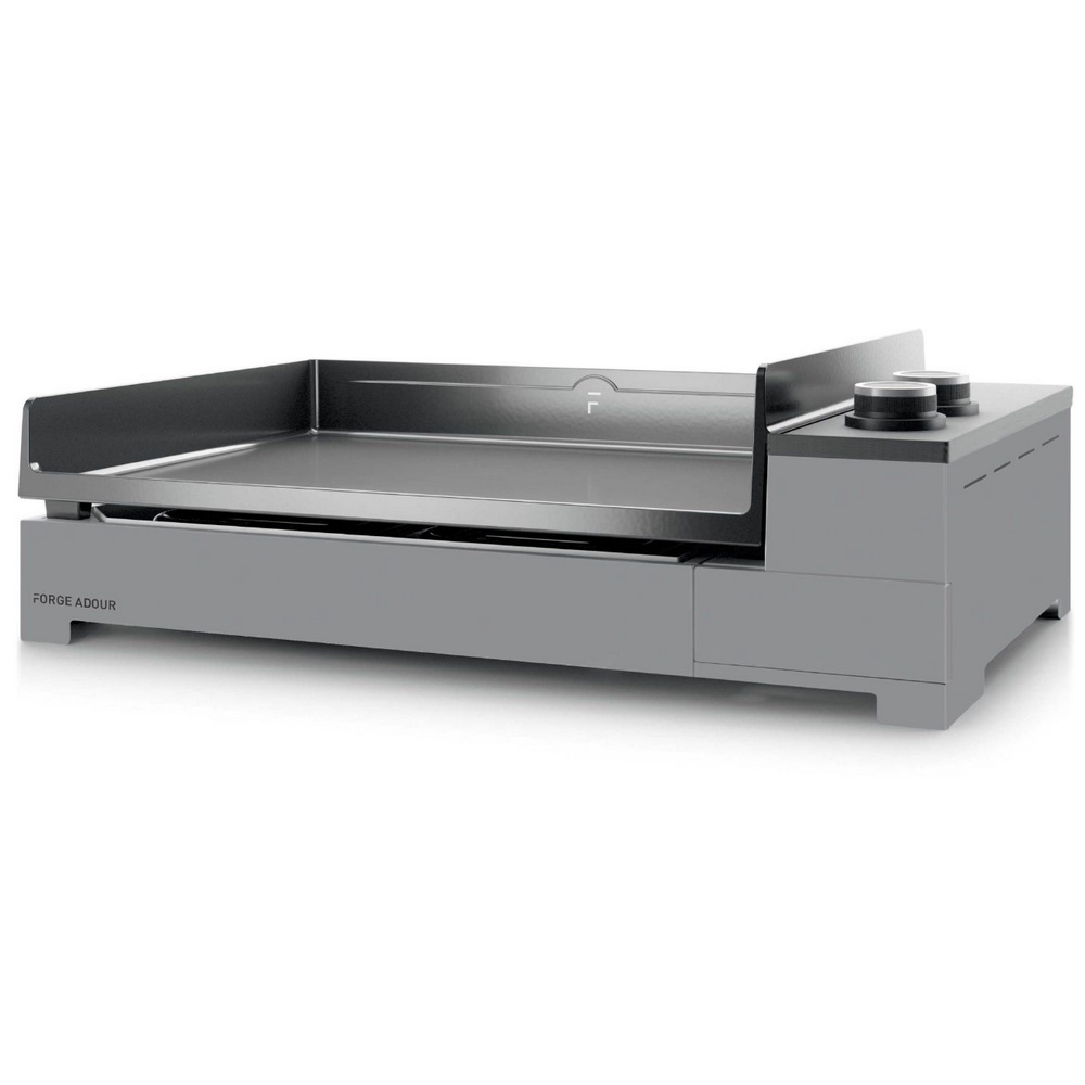 Plancha électrique Forge Adour 3200W Plaque Fonte émaillée 58,5 X 40,5 Cm