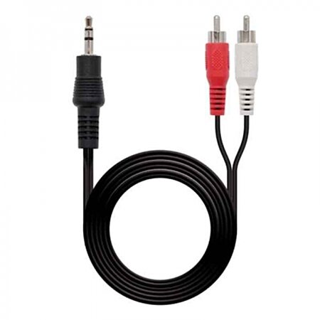 Câble Audio Jack (3,5 mm) vers 2 RCA NANOCABLE 10.24.0301 (1,5M) au  meilleur prix