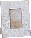 Cadre en bois blanc large vintage 30x45cm - Qualité Premium
