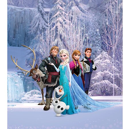 Tableau Disney - la reine des neiges - Anna, Elsa, Kristoff, Olaf