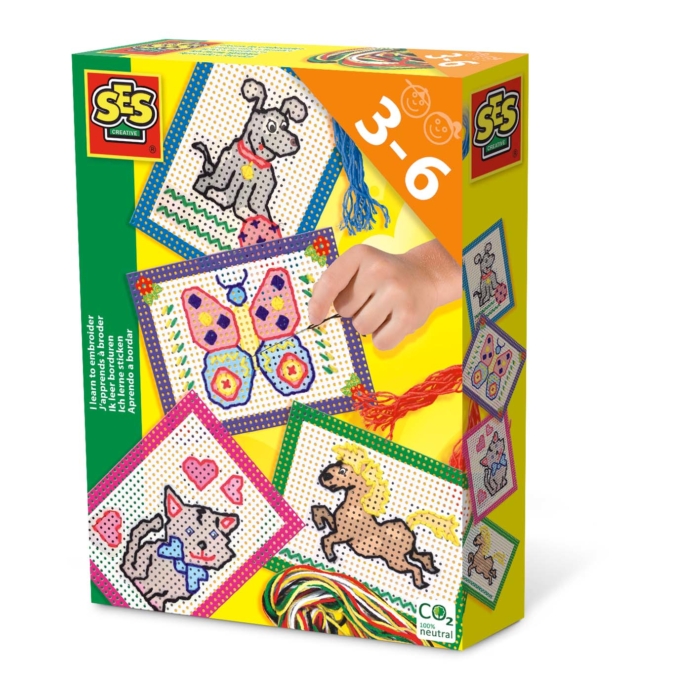 SES FRANCE - 14838 - KIT DE LOISIRS CRÉATIFS - J'APPRENDS À BRODER