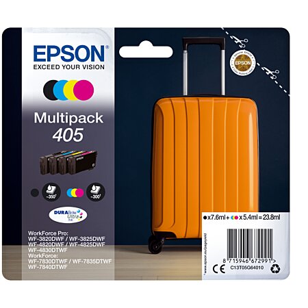 Promo Multipack 4 couleurs 405 - valise epson chez Calipage