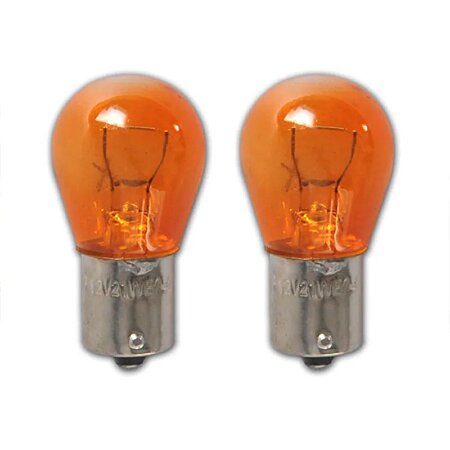 Lampe De Voiture 12v 21w Bau15s Orange 2 Pièces Dans Blister au meilleur  prix