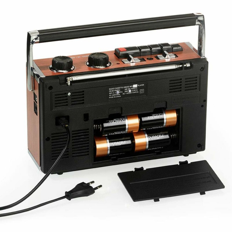 Radio-cassette USB look Rétro OLDSOUND Inovalley RK10N - Radio FM/AM/SW