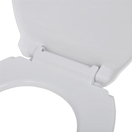 VIDAXL Abattant WC avec frein de chute 2 pcs Plastique Blanc pas