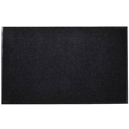 Tapis d'entrée Noir PVC 90 x 120 cm - Noir
