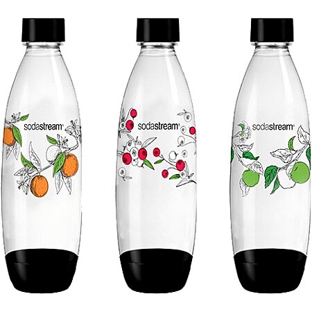 Sodastream Pet bouteilles 3 pièces 1l, pulvérisateur d'eau  orange-blanc-vert