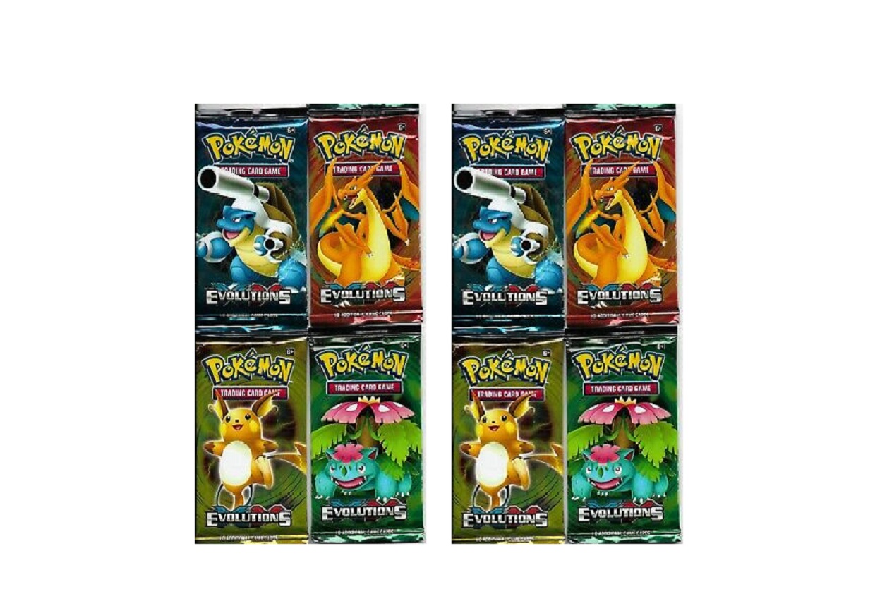 INEDIT BOOSTER LOT DE 8 PAQUETS CARTES POKEMON EVOLUTION 72 CARTES VERSION  US - Cdiscount Jeux - Jouets