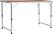 vidaXL Jeu de table pliable de camping et 4 tabourets 120x60 cm