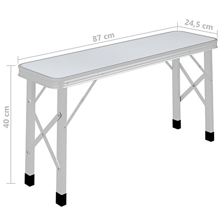Table Pliable De Camping Aluminium 180x60 Cm Vidaxl à Prix Carrefour