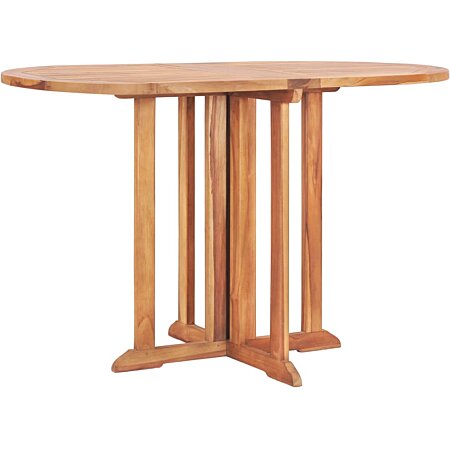 Table à manger pliante de jardin 120x70 cm couleur claire bois