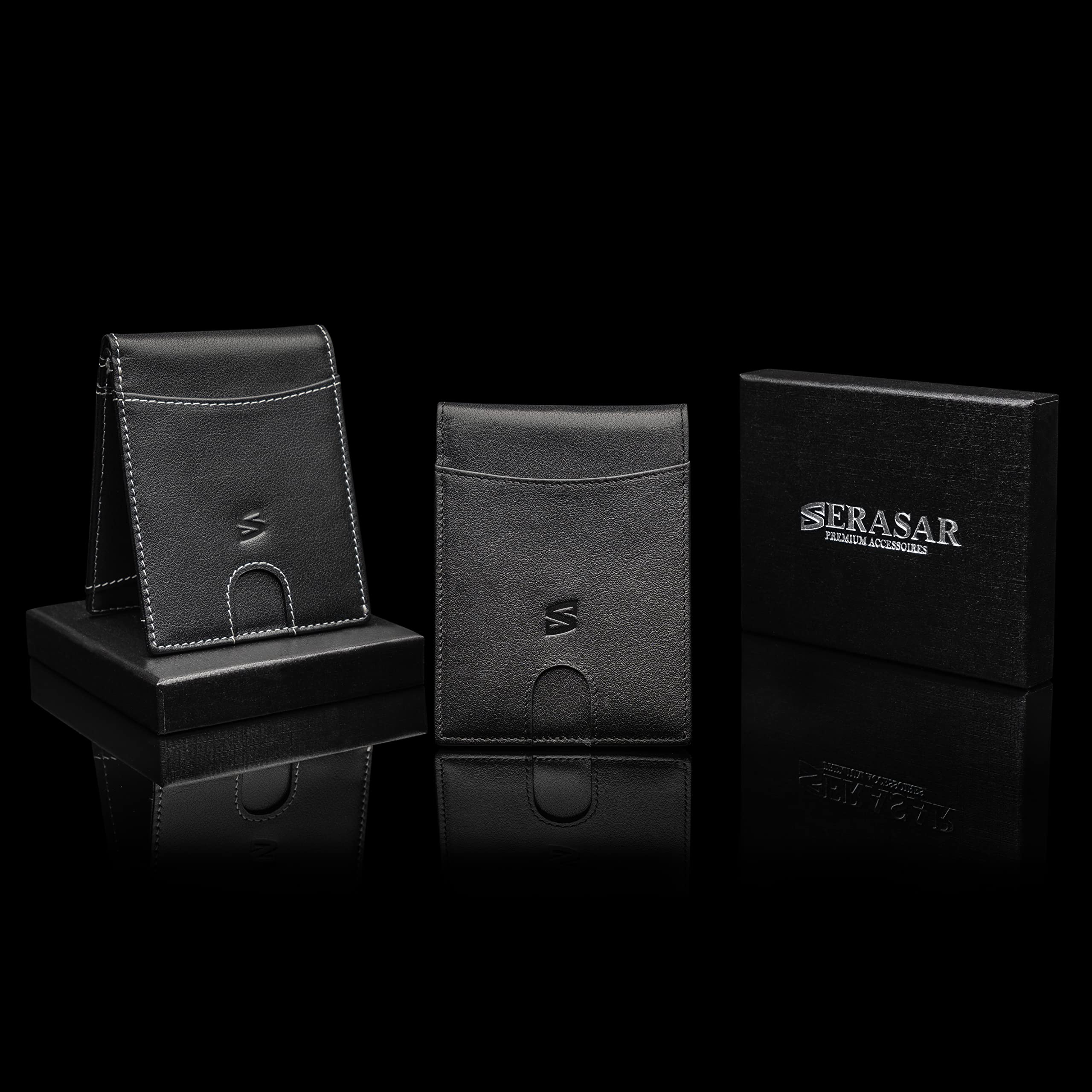 Portefeuille Mini TRISJEM En Cuir PU Pour Homme - Noir, Porte-cartes De Crédit, Neuf Avec étiquettes