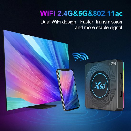 X96 mini Smart TV BOX Multimédia Android 712 Quad Core 2+16GB WIFI 4K
