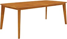 Table de jardin en bois acacia clair 60 x 40 cm UDINE