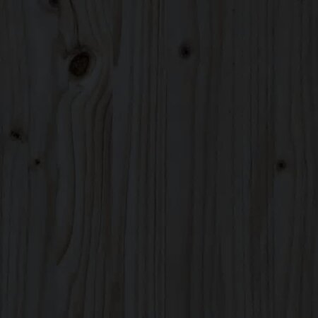 Vidaxl porte-serviette noir 23x18x110 cm bois de pin massif VIDAXL