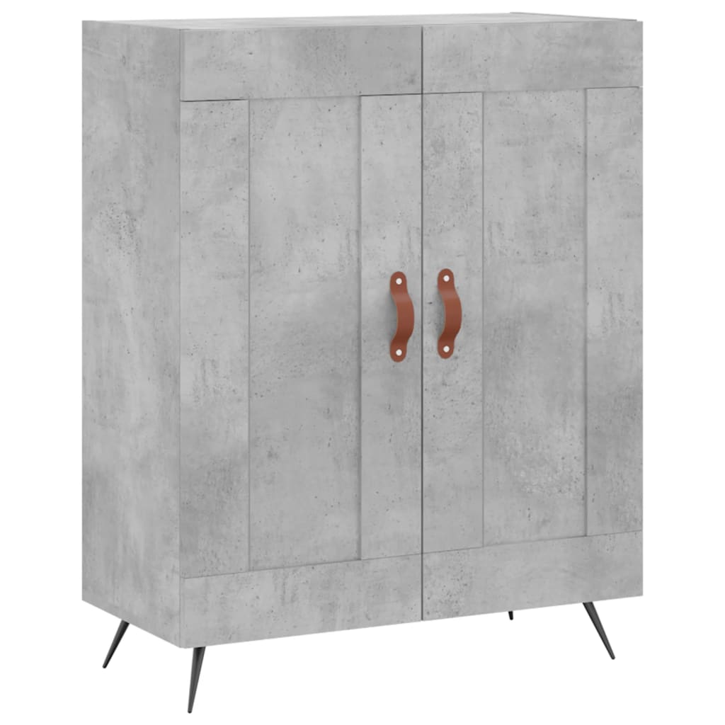 VidaXL Buffet Gris Béton 91x28x75 Cm Bois D'ingénierie 823012