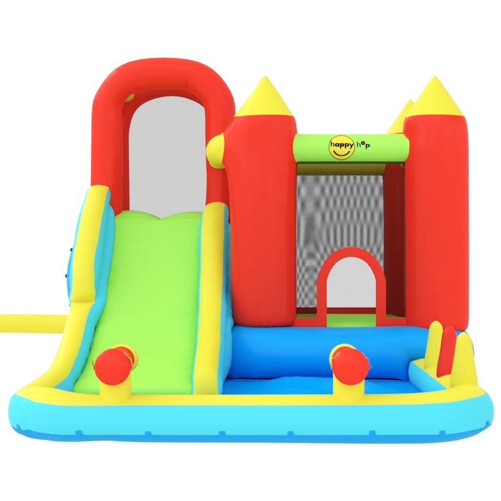 Happy Hop Château gonflable avec toboggan et piscine 280x319x211 cm pas cher