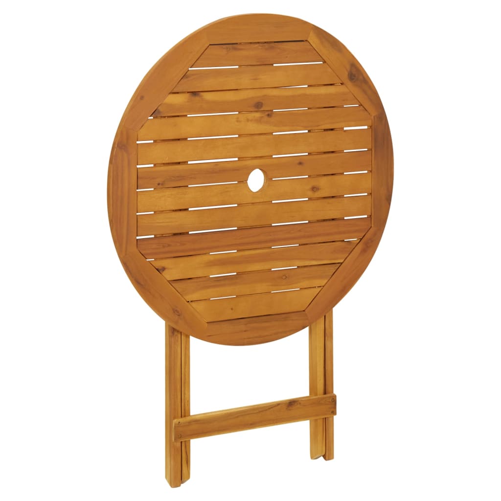 VidaXL Ensemble Bistro Pliable 3pcs - Bois Acacia - Jardin Balcon Extérieur