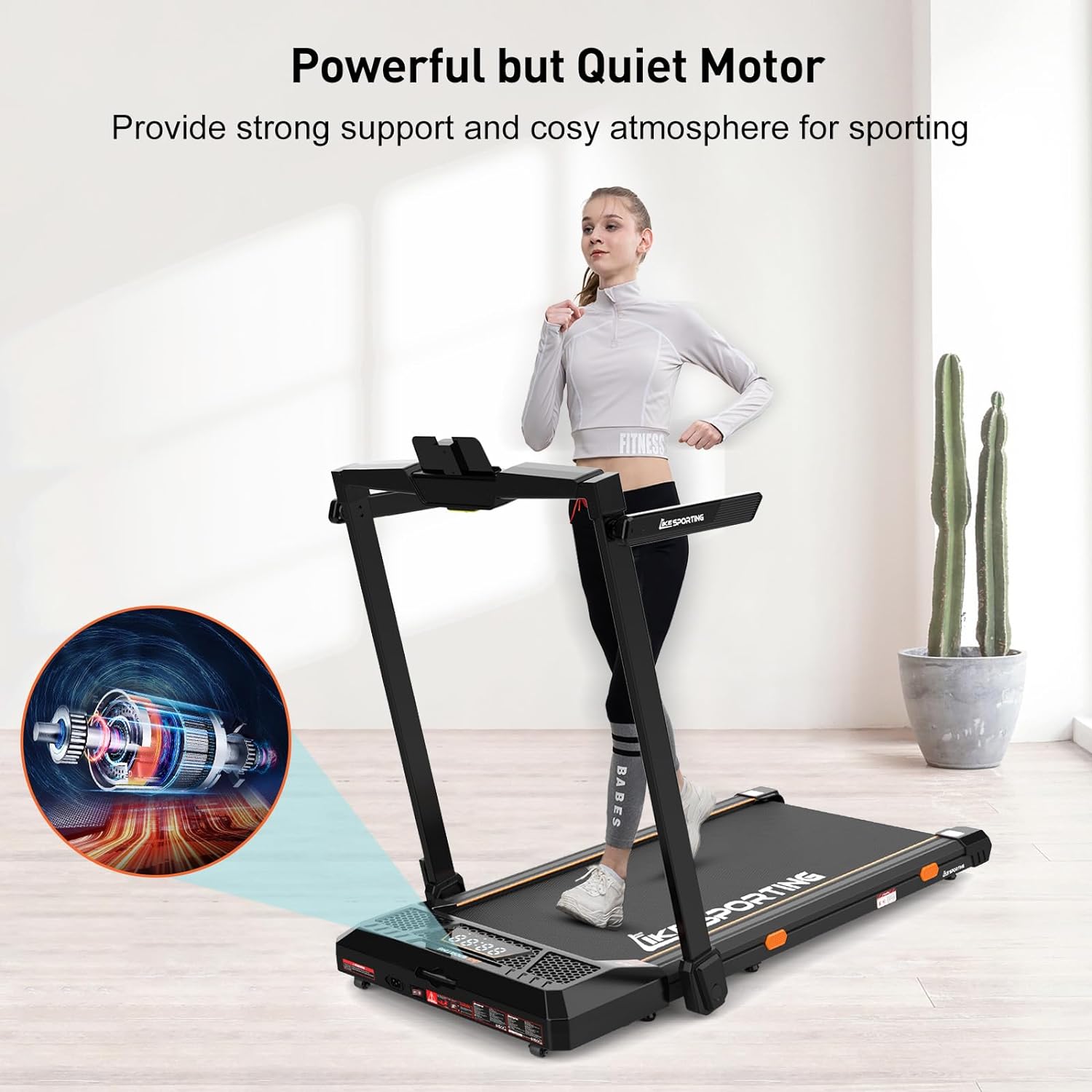 Tapis De Course LIKESPORTING – Pliable, Pente Fixe, Télécommande, 1-6 Km/h, Max 120 Kg, Avec 198 Points De Relaxation Plantaire