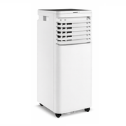 NETTLIFE Climatiseur portable 780W blanc ABS double flux puissant pour chambre salon cuisine bureau roulettes 330° 31x31x70 cm