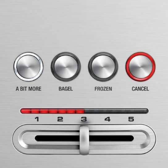 Sage - The 'A Bit More' Toaster - Grille-pain 4 tranches, support à petits pains, 4 réglages, nettoyage facile - Inox brossé