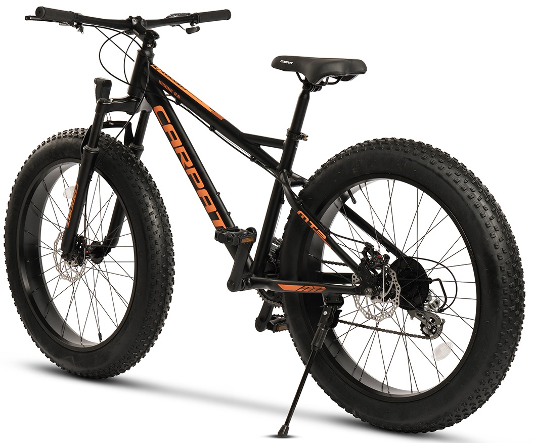 Vélo VTT 26'' pneus larges semi-rigide – Suspendu avant