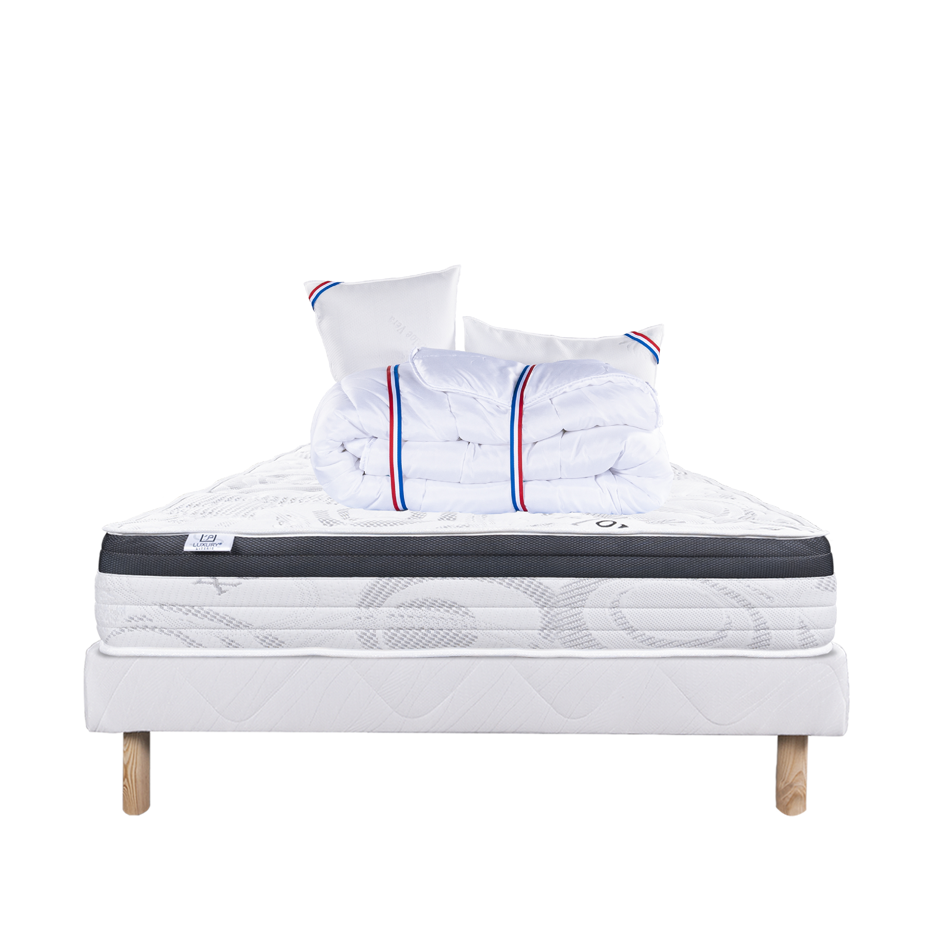 Ensemble matelas et sommier Luxury Literie Ensemble Matelas