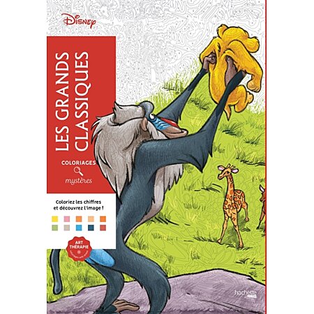 Coloriages mystères Disney - Les Grands classiques (Broché) au